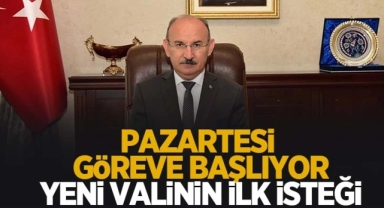 Vali Yaşar Karadeniz tebrik için çiçek göndermek yerine bağış yapılmasını istedi