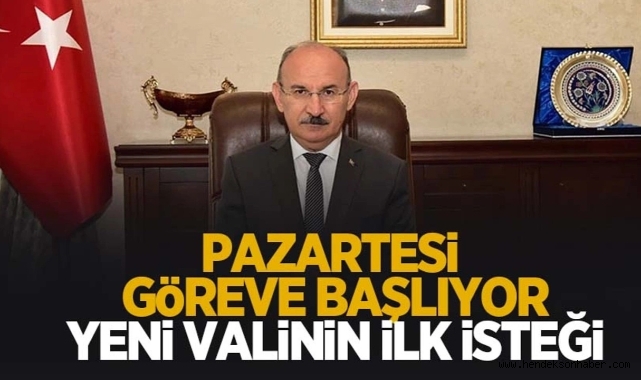 Vali Yaşar Karadeniz tebrik için çiçek göndermek yerine bağış yapılmasını istedi