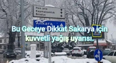 Bu Geceye Dikkat kuvvetli yağış uyarısı