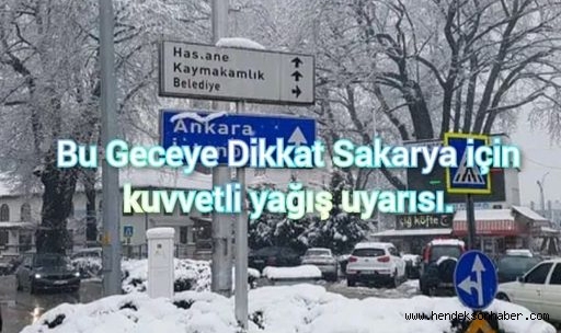 Bu Geceye Dikkat kuvvetli yağış uyarısı