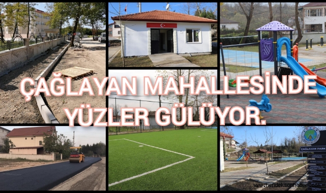 ÇAĞLAYAN MAHALLESİNDE YÜZLER GÜLÜYOR