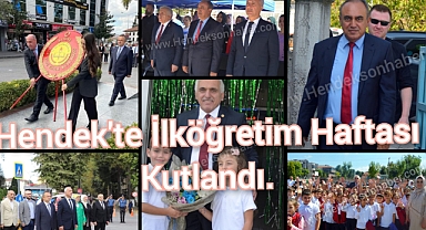 Hendek'te İlköğretim Haftası Kutlandı