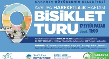 Sakarya Büyükşehir’den Avrupa Hareketlilik Haftası’na özel bisiklet turu