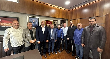 Başpehlivanlardan İnci'ye ziyaret