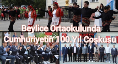 Beylice Ortaokulunda Cumhuriyetin 100. Yılı Coşkusu