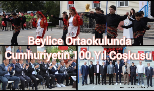 Beylice Ortaokulunda Cumhuriyetin 100. Yılı Coşkusu