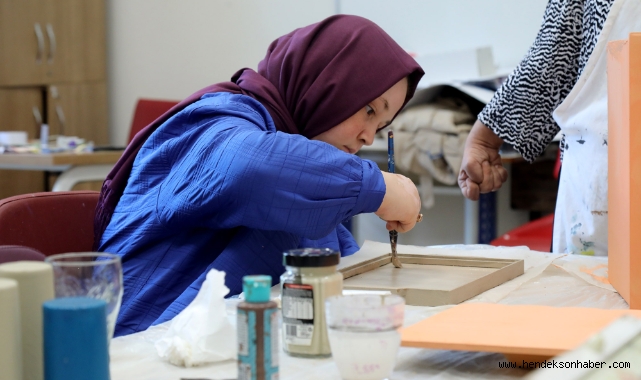 Engelsiz hobi atölyelerinde ders zili çaldı