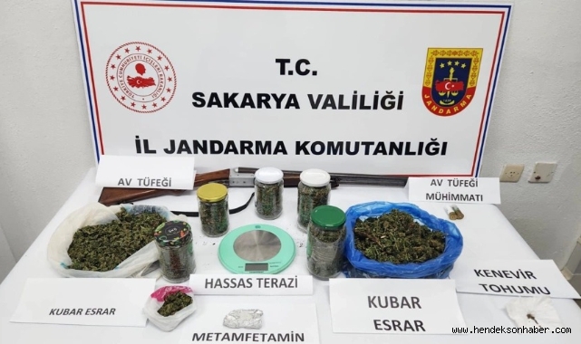 Hendek'te Jandarma'dan uyuşturucu operasyonu1 kişi gözaltına alındı