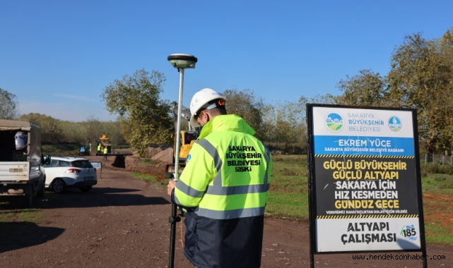 Büyükşehir Hendek’te altyapı çalışmalarını aralıksız şekilde sürdürüyor