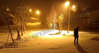 Fotoğraflar Bu Gece Çekildi Çiğdem Yaylasına Yılın İlk Kar Taneleri Düştü