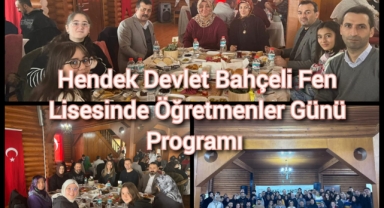 #Hendek Devlet Bahçeli Fen Lisesinden Öğretmenler Günü Prpgramı