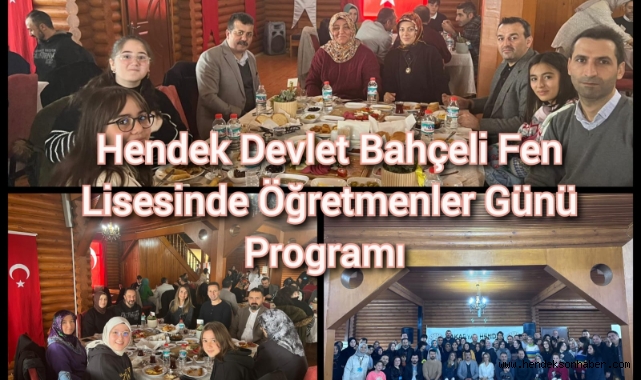 #Hendek Devlet Bahçeli Fen Lisesinden Öğretmenler Günü Prpgramı