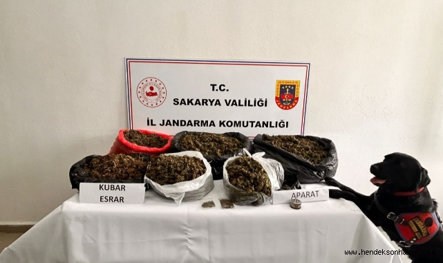 Hendek' jandarma'dan uyusturucuya darbe