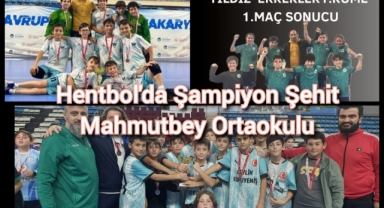 Hentbolda Şampiyon Mahmutbey