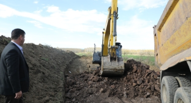 ilk kepçeyi Başkan Soykan vurdu 