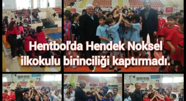 Hentbolda Hendek Noksel İlkokulu birinciliği kaptırmadı
