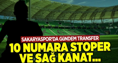 Sakaryaspor'da Transfer Gündemi 10 Numara, Stoper ve Sağ Kanat