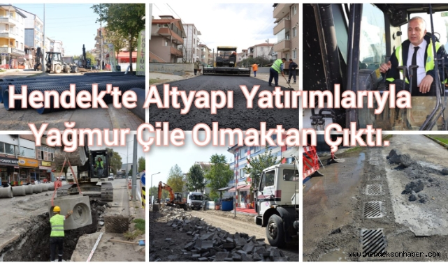 ALTYAPI YATIRIMLARIYLA YAĞMUR ÇİLE OLMAKTAN ÇIKTI