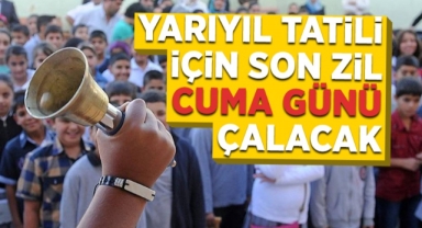 Okullarda Yarıyıl Tatili İçin Son Zil Cuma Günü Çalacak