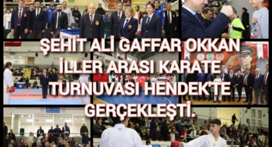 ŞEHİT ALİ GAFFAR OKKAN İLLER ARASI KARATE TURNUVASI HENDEK'TE GERÇEKLEŞTİ