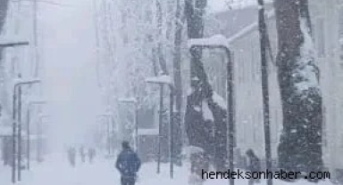 Valilik Saat vererek Uyardı! Kuvvetli Kar geliyor