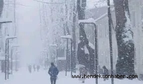 Valilik Saat vererek Uyardı! Kuvvetli Kar geliyor