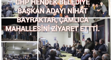 Başkan Adayı Nihat Bayraktar, Çamlıca mahallesini ziyaret etti. 