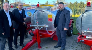 Hendek'te Yangın Söndürme Amaçlı Su Tankerleri Dağıtımı ve Teslim Töreni Gerçekleştirildi