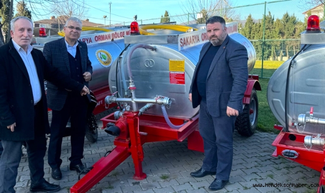 Hendek'te Yangın Söndürme Amaçlı Su Tankerleri Dağıtımı ve Teslim Töreni Gerçekleştirildi