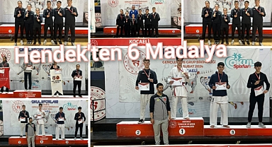 Hendek'ten 6 madalya