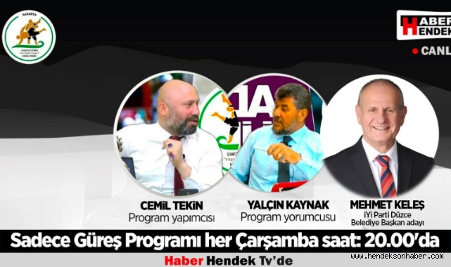 Başkan Adayı Mehmet Keleş Sadece Güreş'e geliyor.