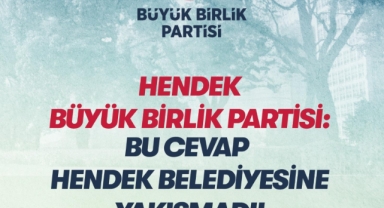 Bu cevap Hendek Belediyesine Yakışmadı!