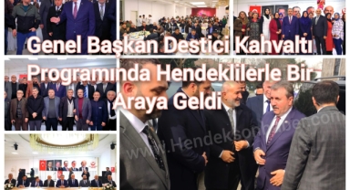 Büyük Birlik Genel Başkanı Destici, kahvaltı programında Hendeklilerle buluştu