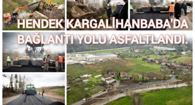HENDEK KARGALIHANBABA'DA BAĞLANTI YOLU ASFALTLANDI