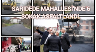 HENDEK SARIDEDE MAHALLESİ’NDE 6 SOKAK ASFALTLANDI