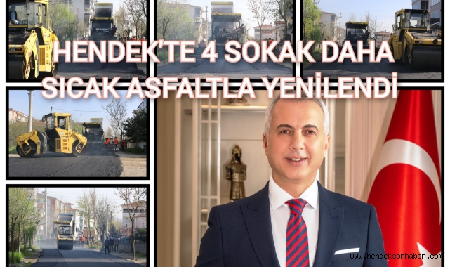HENDEK’TE 4 SOKAK DAHA SICAK ASFALTLA YENİLENDİ