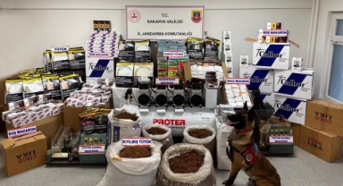 Jandarma Akyazı'da 1 milyon TL değerinde kaçak tütün ele geçirdi