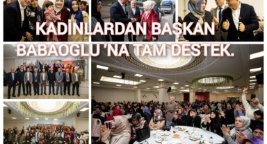 KADINLARDAN BAŞKAN BABAOĞLU’NA TAM DESTEK