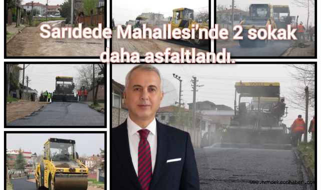 SARIDEDE MAHALLESİ’NDE 2 SOKAK DAHA ASFALTLANDI