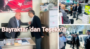 Bayraktar'dan teşekkür ziyareti