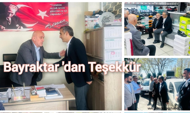 Bayraktar'dan teşekkür ziyareti