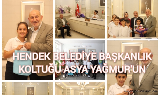 HENDEK BELEDİYE BAŞKANLIK KOLTUĞU ASYA YAĞMUR'UN