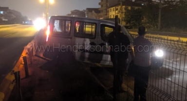 Hendek D-100'de Görünmez Kaza