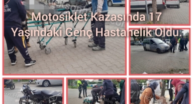 Hendek'te Motosiklet Kazasında 17 Yaşındaki sürücü yaralandı