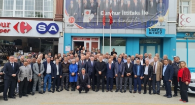 Muhtarlardan MHP’ye Bayram ziyareti