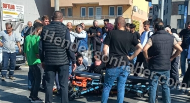 Hendek D-100 Çevreyolu Işıklarında Kaza 1 Yaralı