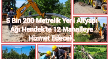 Hendek’e kazandırılan 5 bin 200 metrelik yeni altyapı ağı 12 mahalleye hizmet edecek