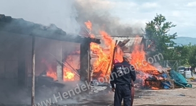 KERESTE ATÖLYESİ ALEV ALEV YANDI.