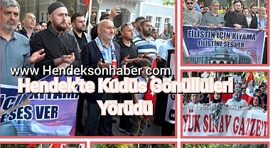 Hendek'te Kudüs Gönüllüleri Yürüdü