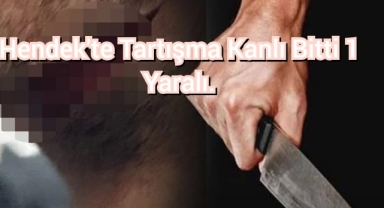 Hendek'te tartışma kanlı bitti: 1 Yaralı 